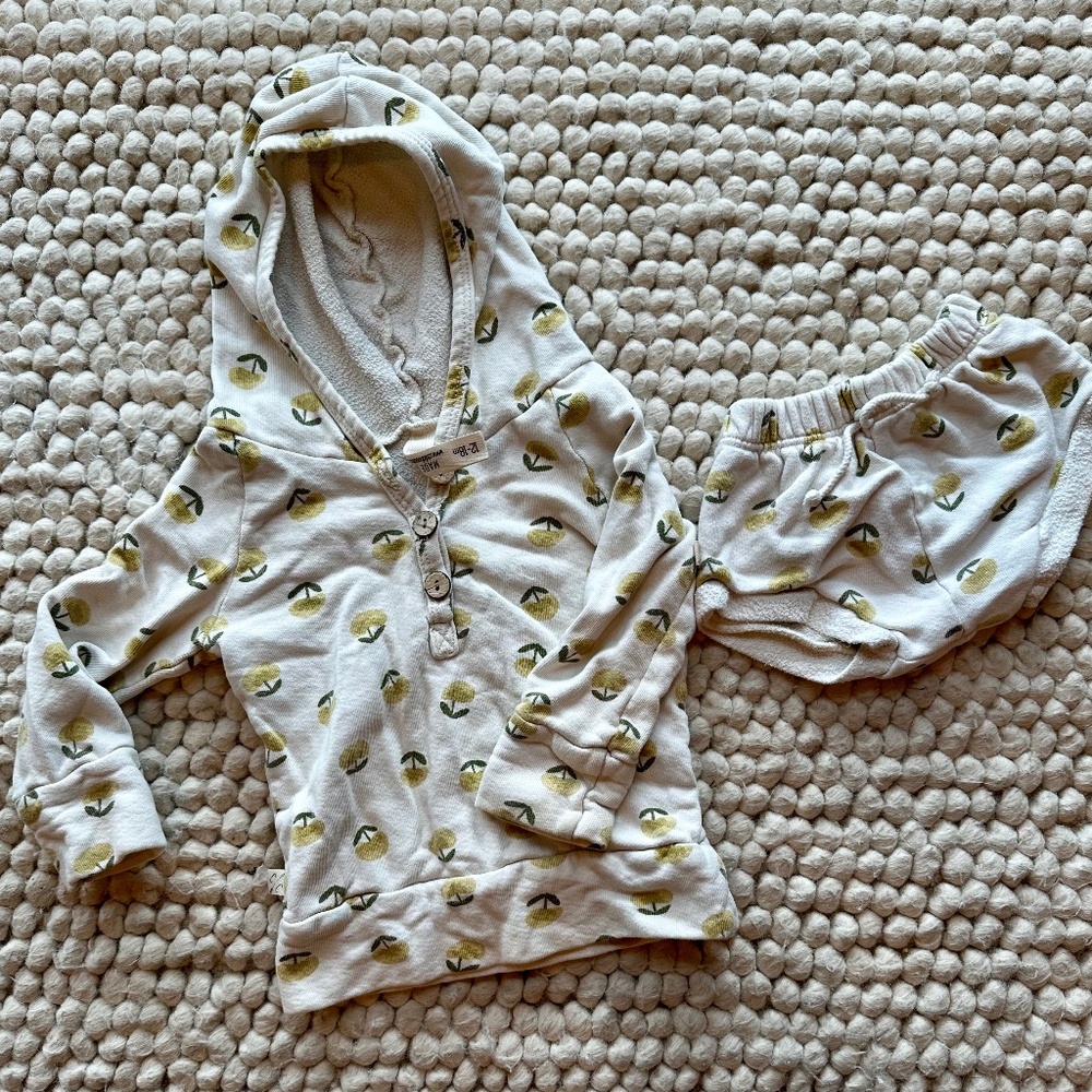 Childhoods Clothing Hoodie & Shorts set 12-18 months